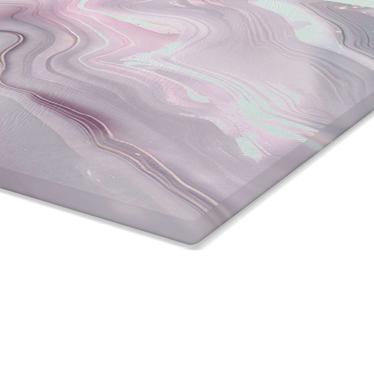 Elegant Floral Glass Cutting Board, Kitchen Decor, Gift for Chef