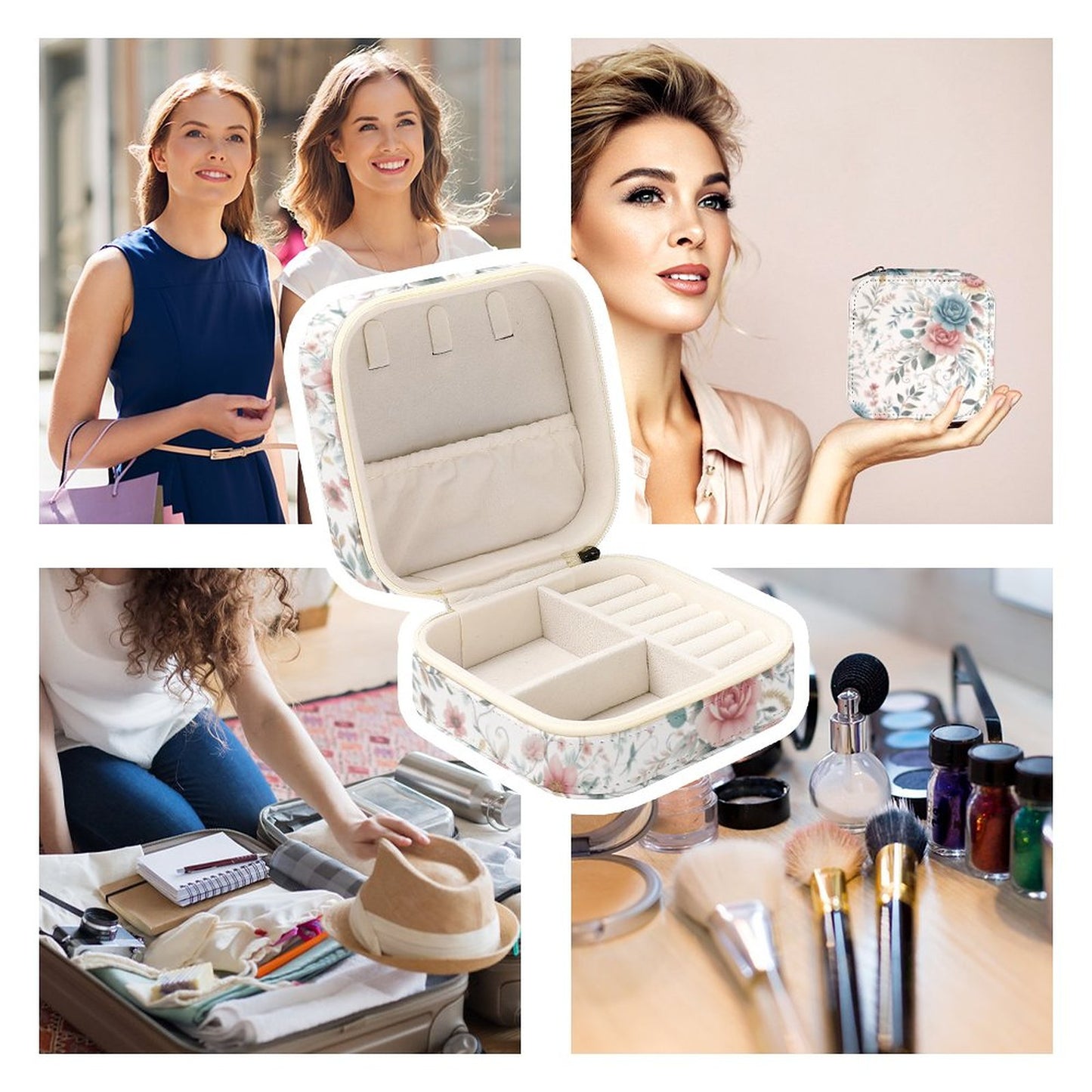 Box Organizer for Jewelry Roses