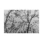 Canvas Wall Art — Monochrome Blurred Ferris Wheel with Tree Silhouettes