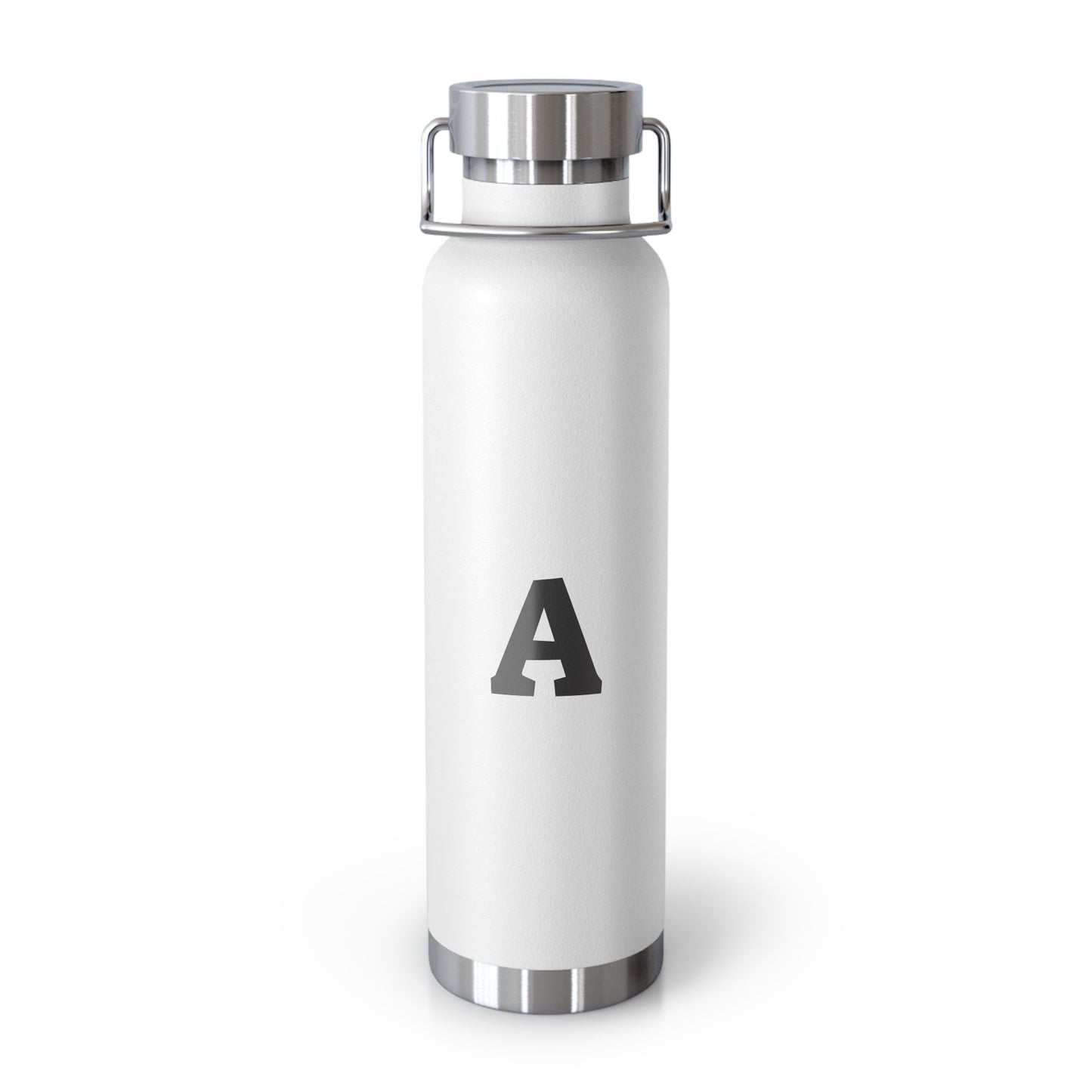 Personalized Copper Insulated Water Bottle, 22oz - Custom Monogram, Travel Mug, Fitness Bottle, Hydration Gift, Eco-Friendly