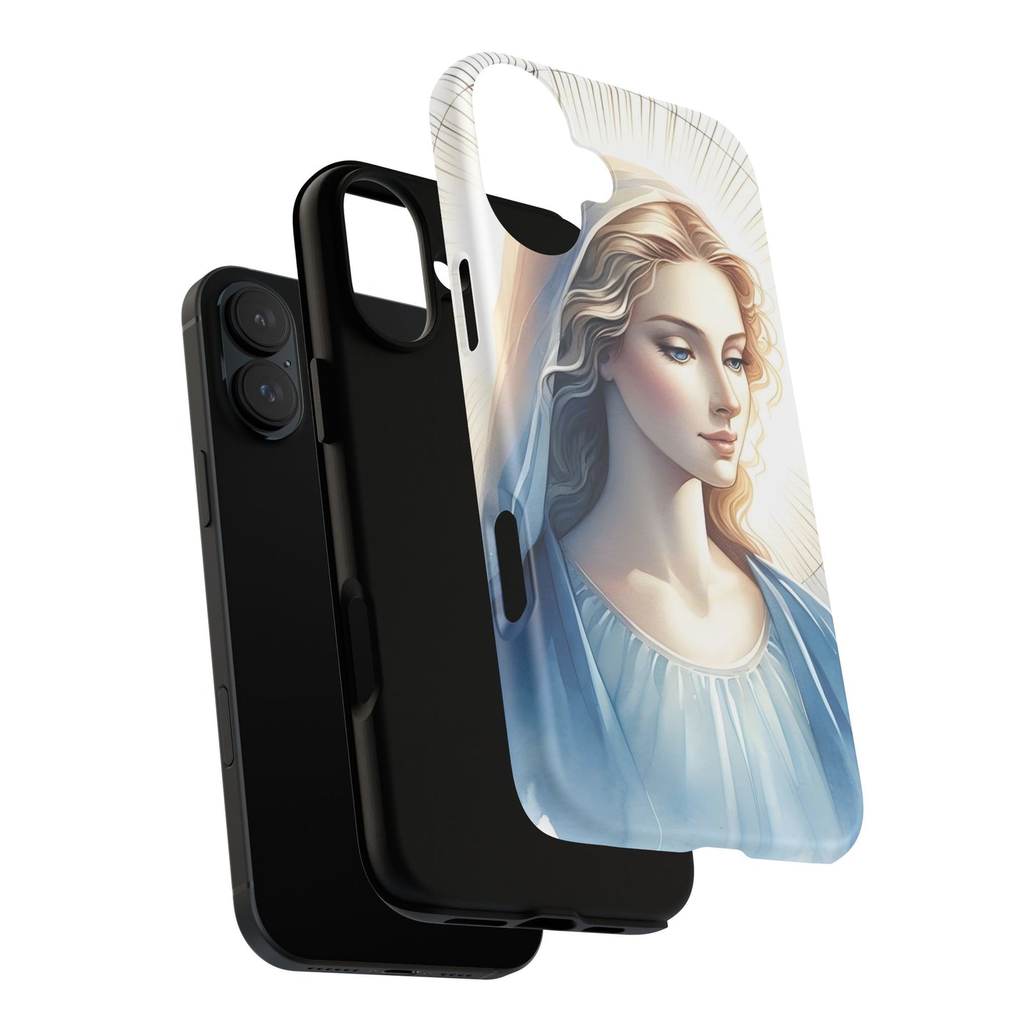 Beautiful Mary Phone Case, Tough Phone Case, Inspirational Tech Accessory, Gift for Her, Religious Phone Cover
