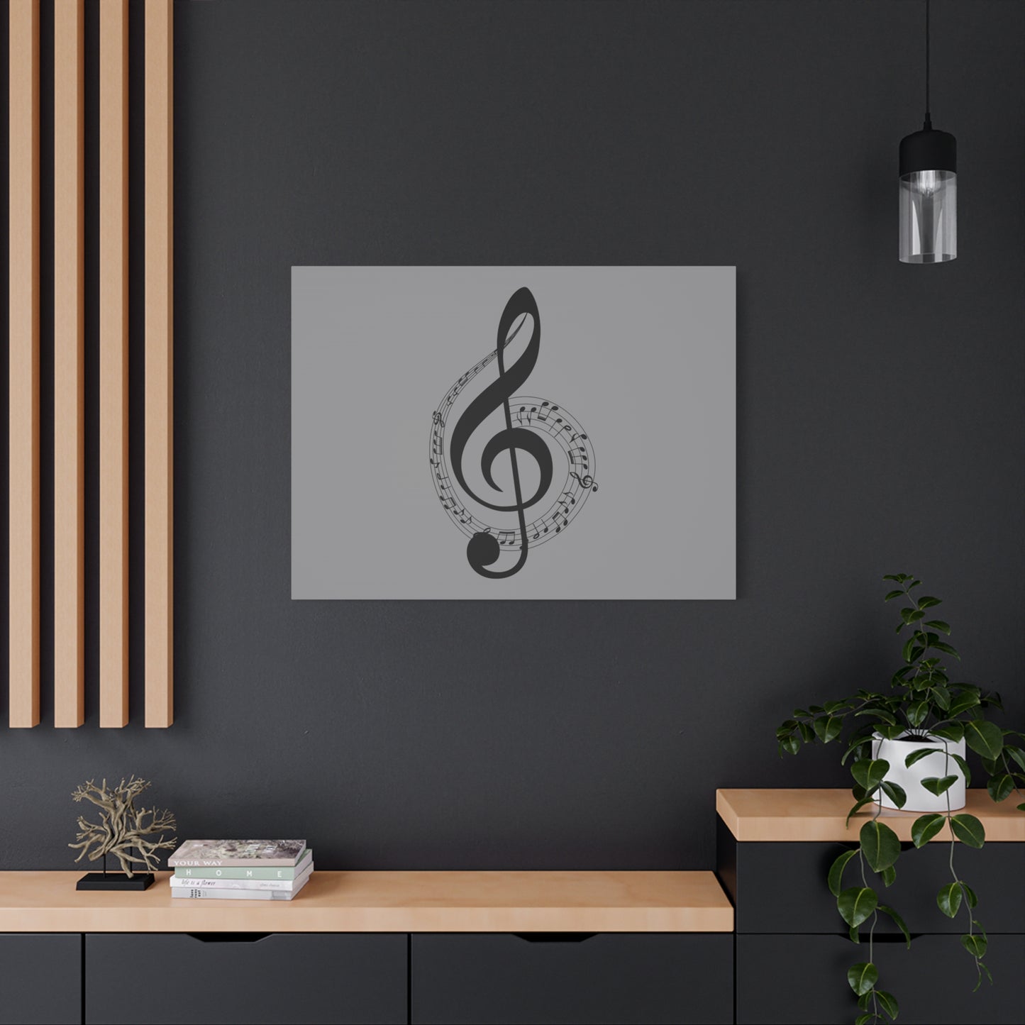 Musical Notes Canvas Print, Wall Art for Musicians, Music Lovers, Home Decor, Gift for Music Teacher, Birthday, Housewarming