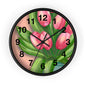 Floral Tulip Wall Clock - Home Decor, Gift for Garden Lovers, Spring Decoration, Elegant Timepiece, Unique Wall Art