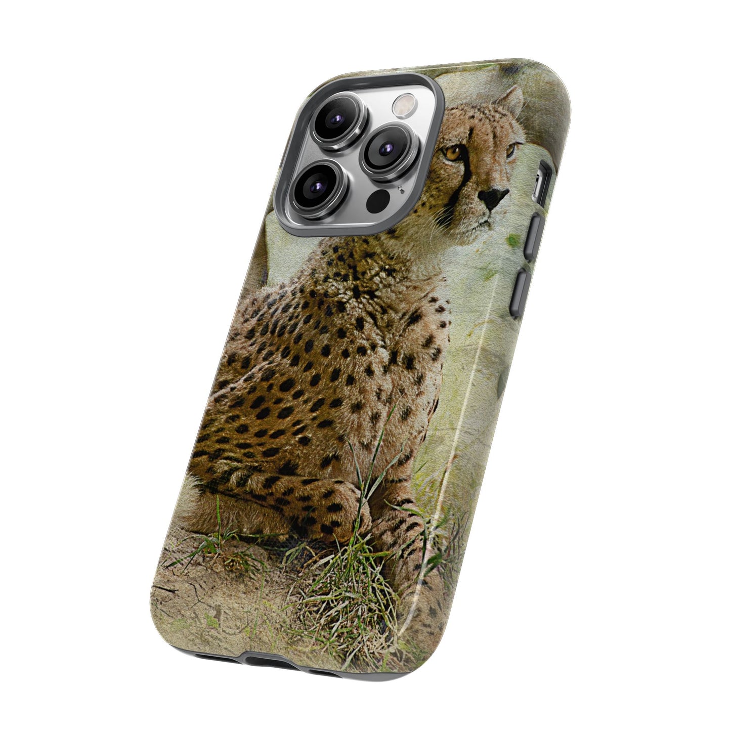 Cheetah Phone Case, Tough Cases, Animal Lover Gift, Wildlife Protection, Eco-Friendly Mobile Cover, Unique Phone Accessory