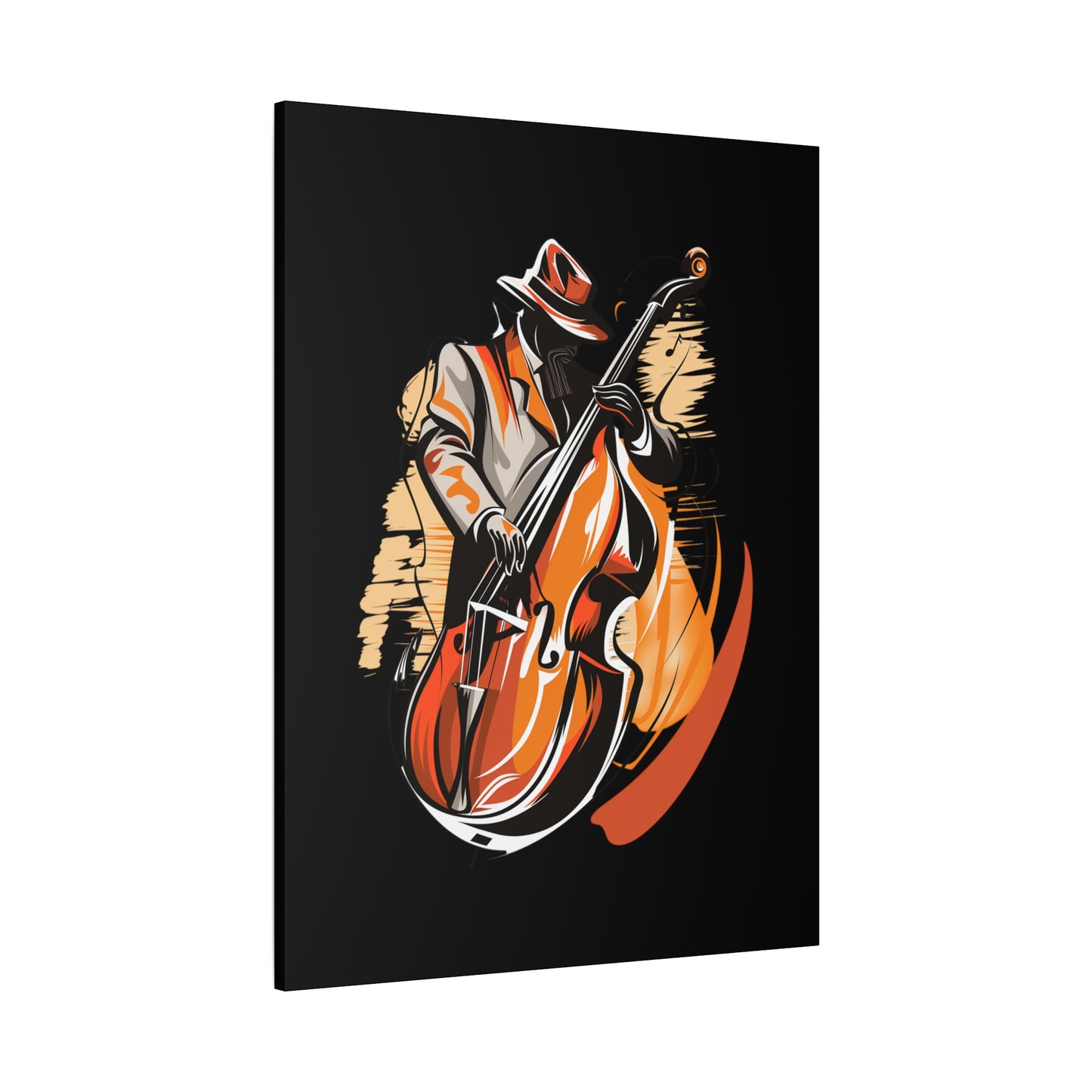 Matte Canvas, Stretched, 1.25" - Bass Player