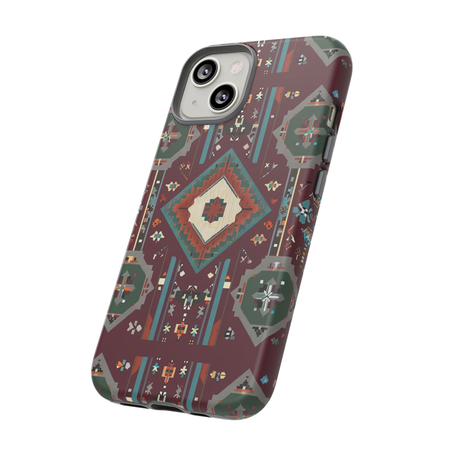 Tribal Pattern Phone Case - Boho Chic, Tough Durable Cover, Stylish Tech Accessory, Gift for Him/Her, Festival Essentials