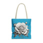 Elegant Floral Tote Bag with Roses, Chic Reusable Grocery Bag, Perfect Gift for Her, Stylish Handbag, Everyday Essentials
