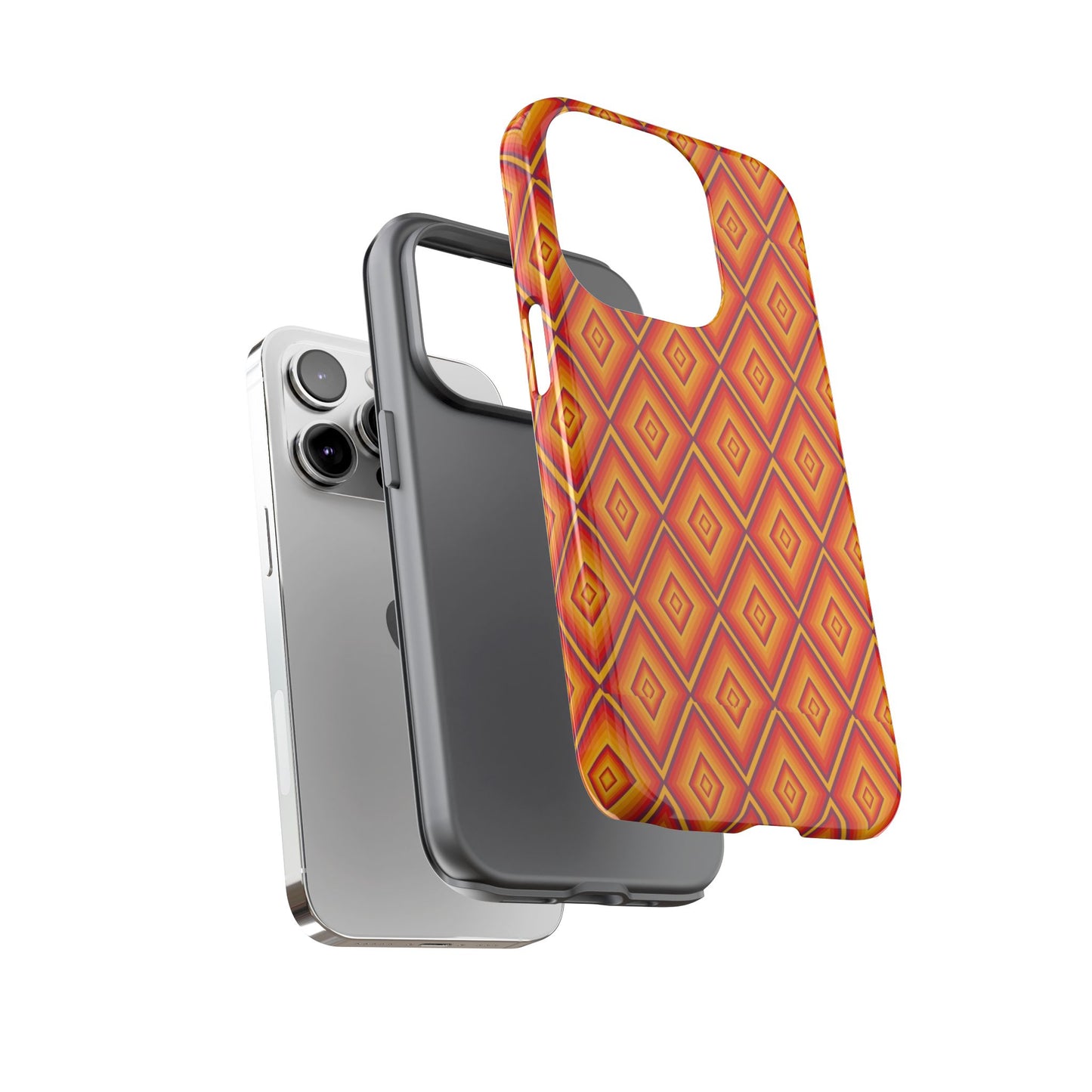 Geometric Phone Case, Tough Cases for Protection, Stylish Smartphone Cover, Vibrant Patterned Phone Accessory, Unique Gift Idea, [...]