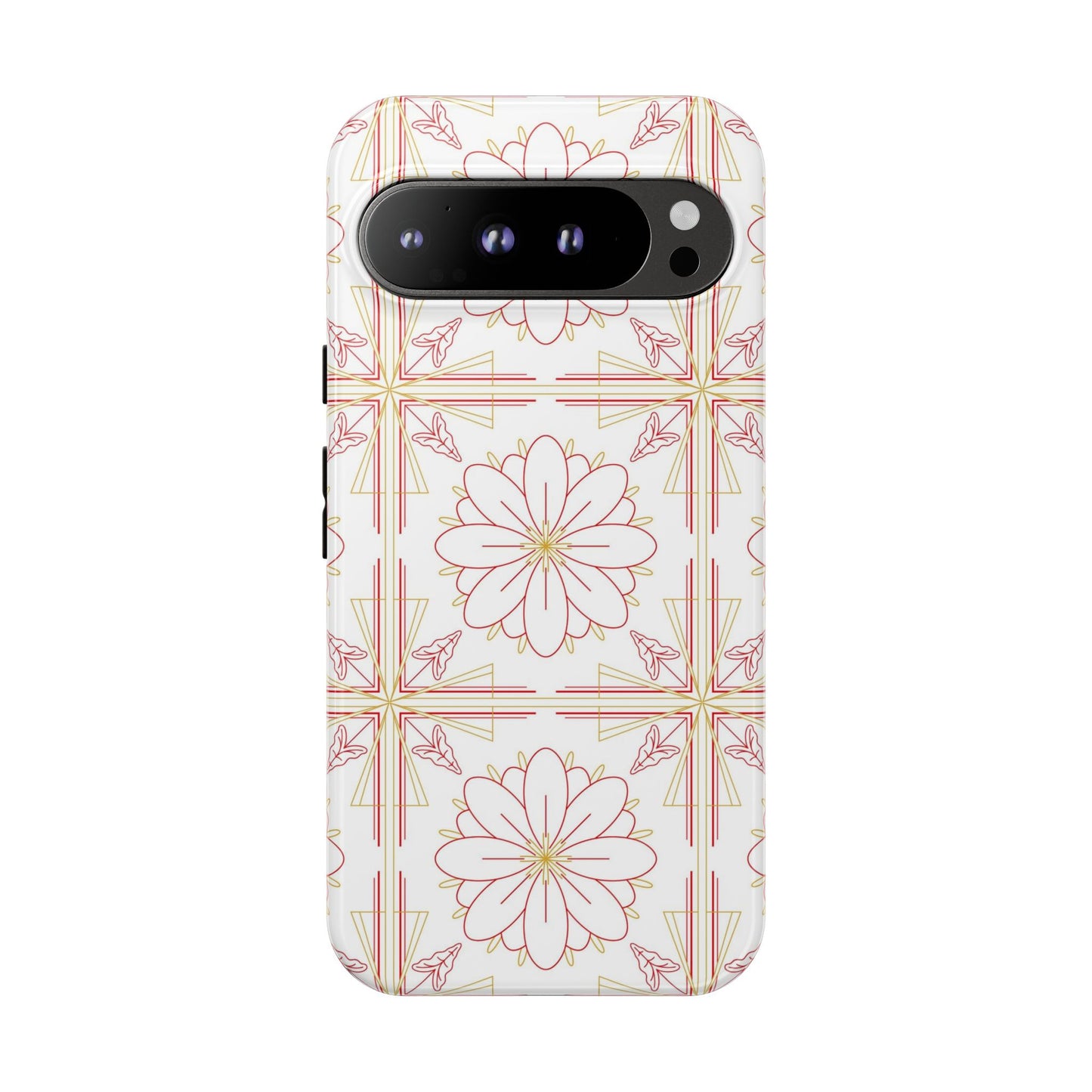 Floral Pattern Phone Case - Stylish Tough Case, Flower Design, Cute Mobile Cover, Phone Accessory, Gift for Her, Spring Style