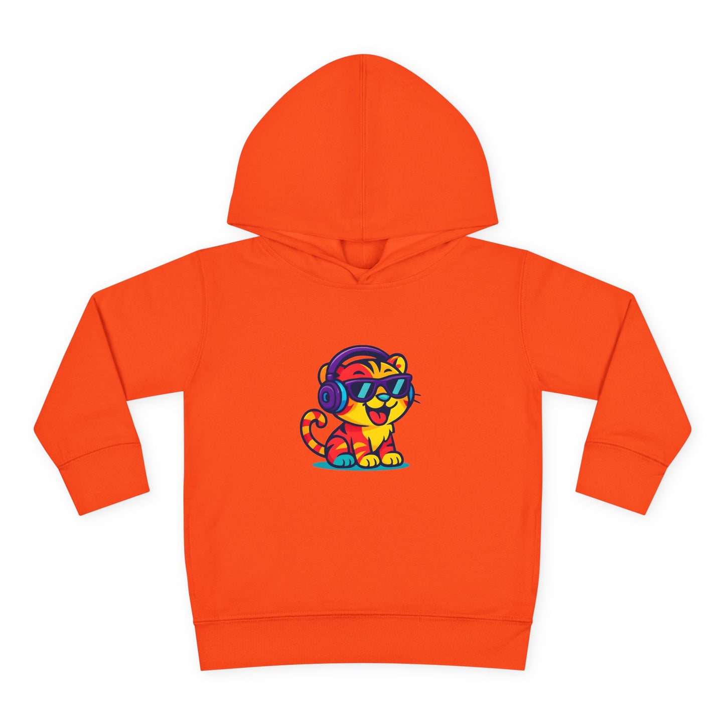 Cool Cat Toddler Hoodie - Fleece Pullover with Colorful Lion Design, Kids Clothing, Fun Gift, Casual Wear, Playtime Essentials