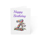 Colorful Zebra Birthday Greeting Cards - 1, 10, 30, or 50pcs - Kids Birthday, Celebration, Party Invitations, Unique Cards