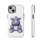 Cute Hippo Phone Case, Unique Tough Cases, Animal Lover Gift, Cute Animal Design, Baby Animal Phone Accessory