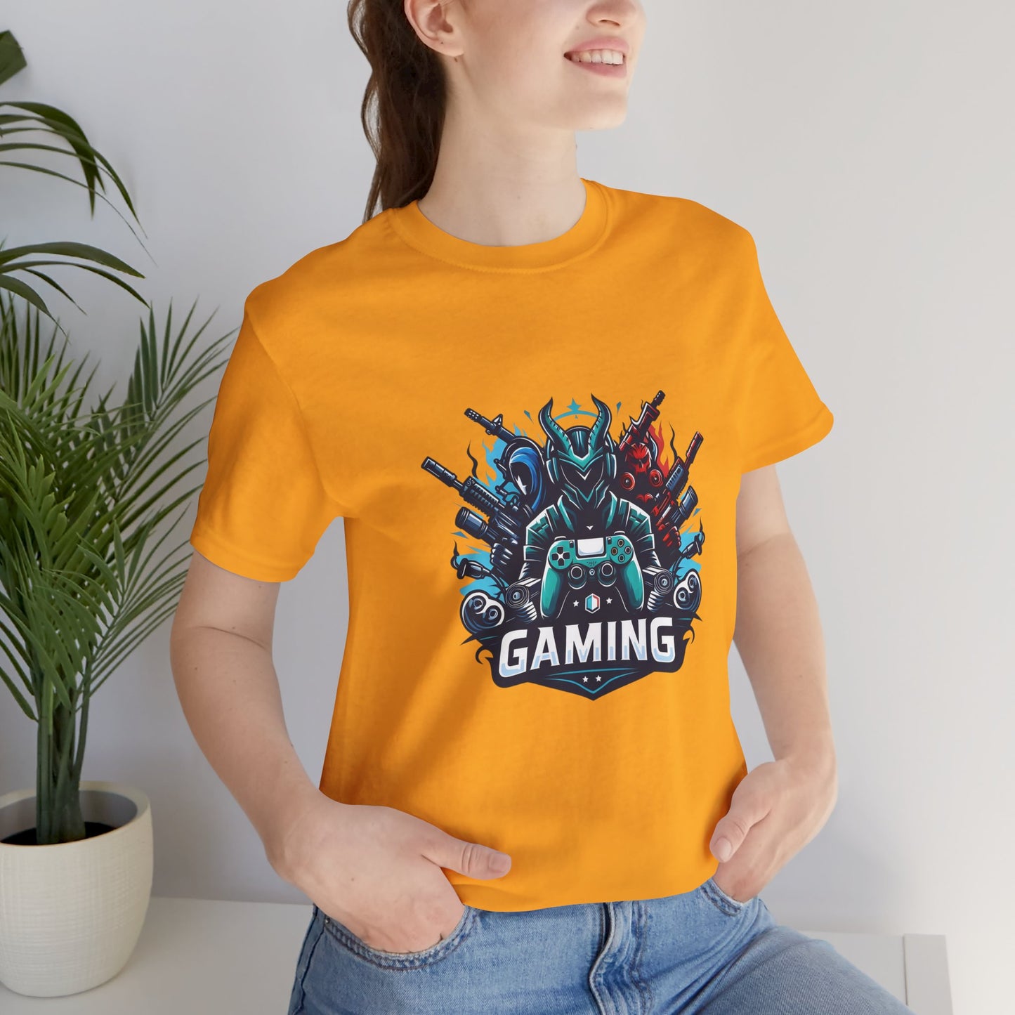 Gaming Controller Emblem Tee — Esports Gamer Graphic T-Shirt