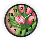 Floral Tulip Wall Clock - Home Decor, Gift for Garden Lovers, Spring Decoration, Elegant Timepiece, Unique Wall Art