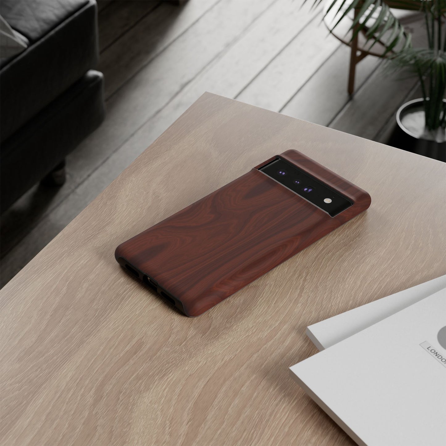 Wood Grain Phone Case, Stylish Tough Cases, Nature-Inspired Protective Cover, Unique Gifts for Him and Her, Eco-Friendly Tech Accessory