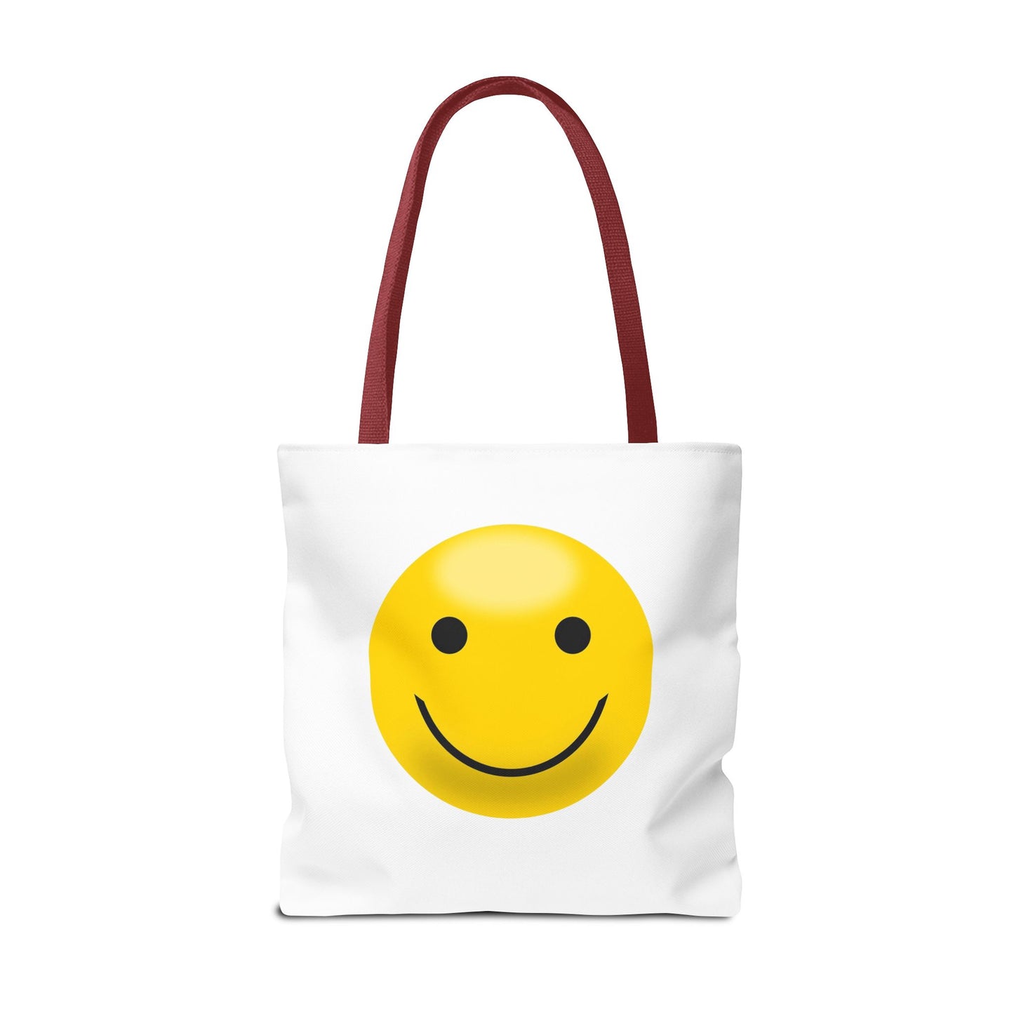 Smiley Face Tote Bag, Eco-Friendly Shopping Bag, Fun Beach Bag, Gift for Teens, Happy Tote for Everyday Use
