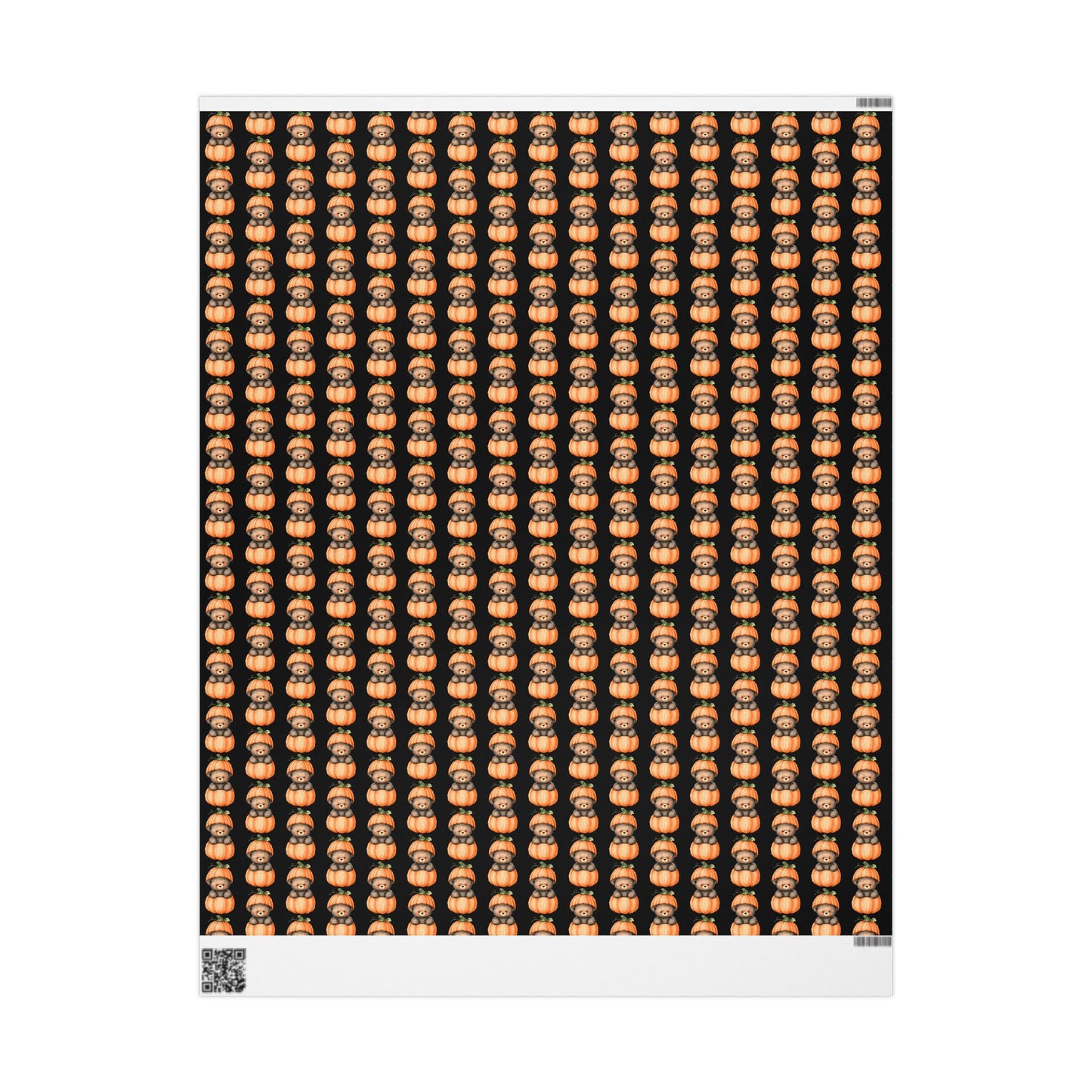 Halloween Pumpkin Wrapping Paper, Fall Gift Wrap, Spooky Decor, Autumn Celebration, Trick or Treat Packaging