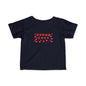 Infant Tee — Red Heart Pattern Baby Shirt (Valentine’s Day)