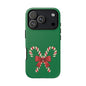 Candy Cane Phone Case: Holiday Spirit, Festive Gift, Cute Accessories, Christmas Decor, Seasonal Style