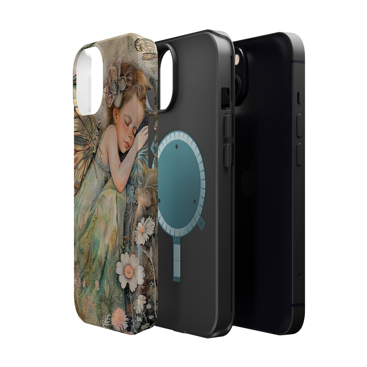 Fairy Sleeping Phone Case — Magnetic Impact-Resistant iPhone Cover
