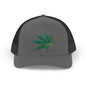 Cannabis Leaf Snapback Trucker Cap | Stylish Hat for Weed Enthusiasts | Perfect for Festivals, Parties, Gifts, and Outdoor Adventures