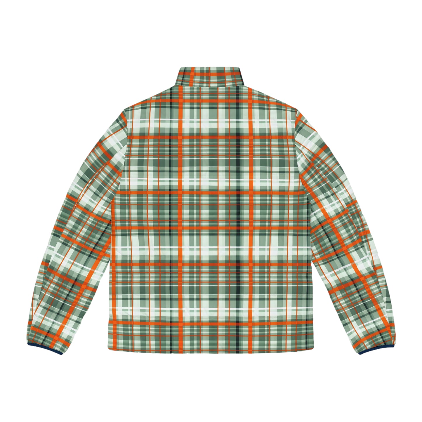 Stylish Men's Plaid Puffer Jacket, Outdoor Wear, Casual Style, Fall Fashion, Gift for Him, Winter Layering