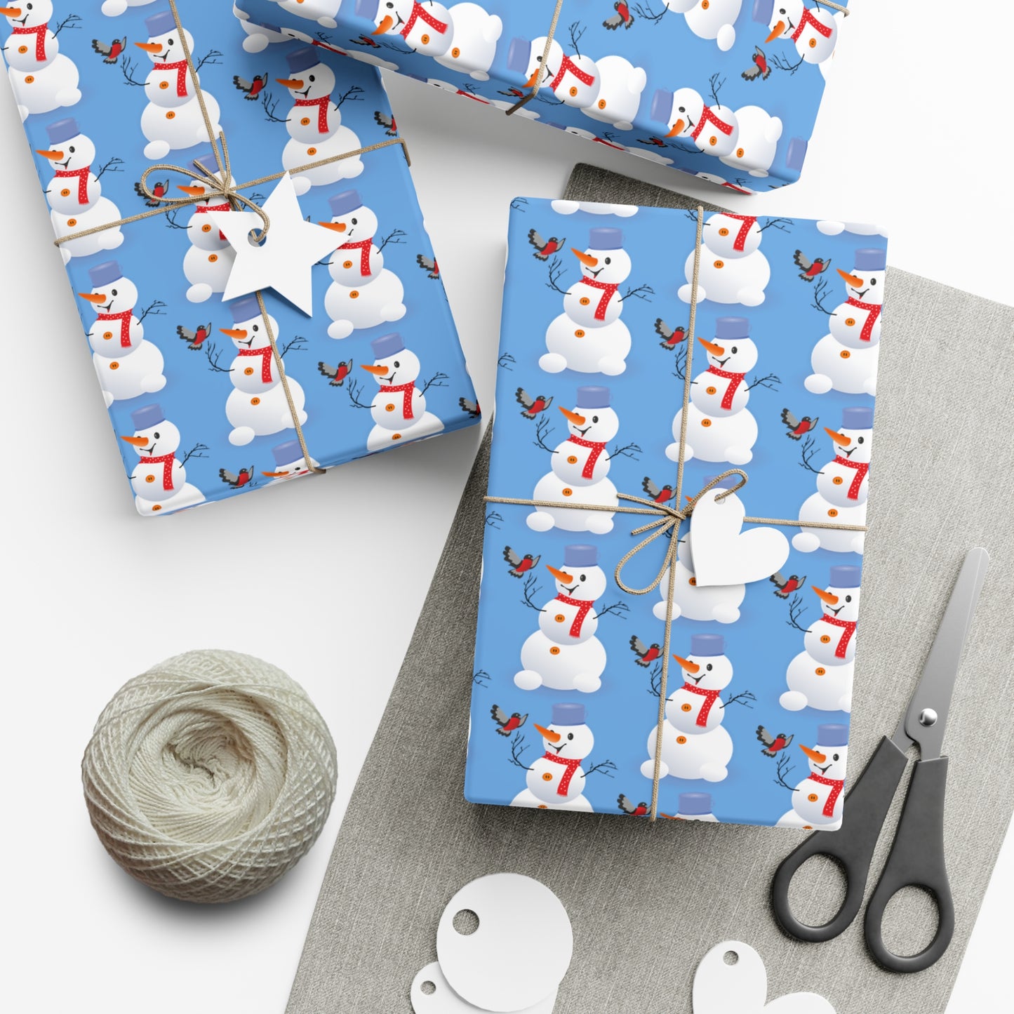 Snowman Gift Wrap Papers for Holiday Cheer, Christmas, Winter Parties, Eco-Friendly Wrapping, Festive Gifts, Seasonal Celebrations