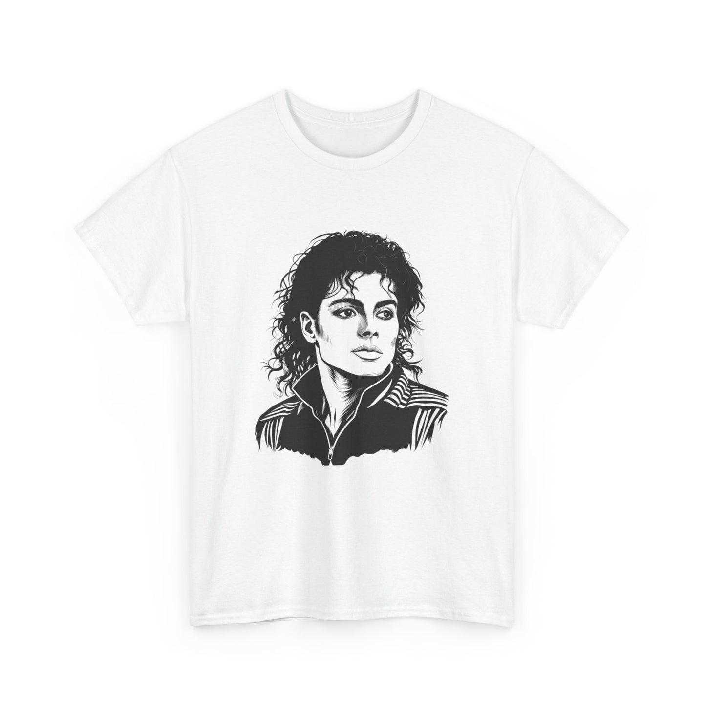 Michael Inspired Unisex Heavy Cotton Tee, Vintage Style Shirt, Retro Graphic Tee, Music Lover Gift, Unisex Casual Wear