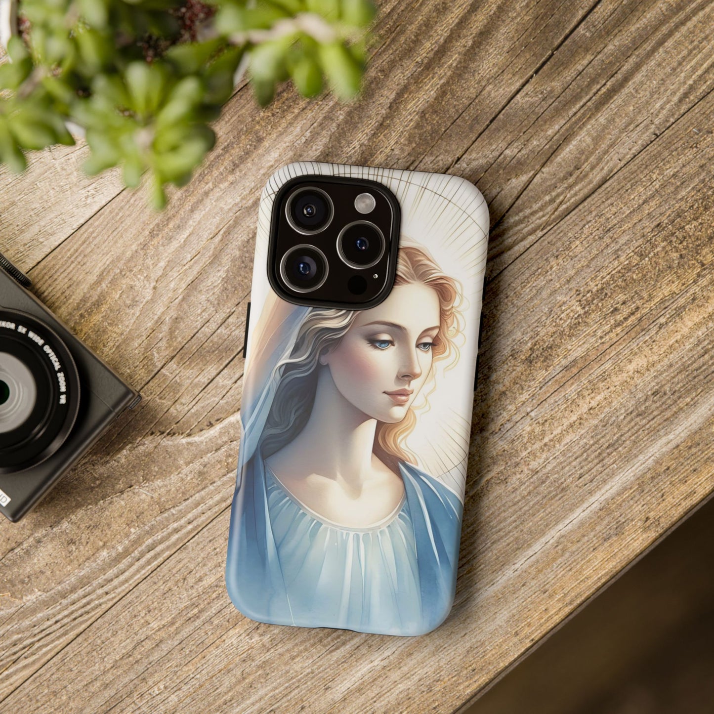 Beautiful Mary Phone Case, Tough Phone Case, Inspirational Tech Accessory, Gift for Her, Religious Phone Cover