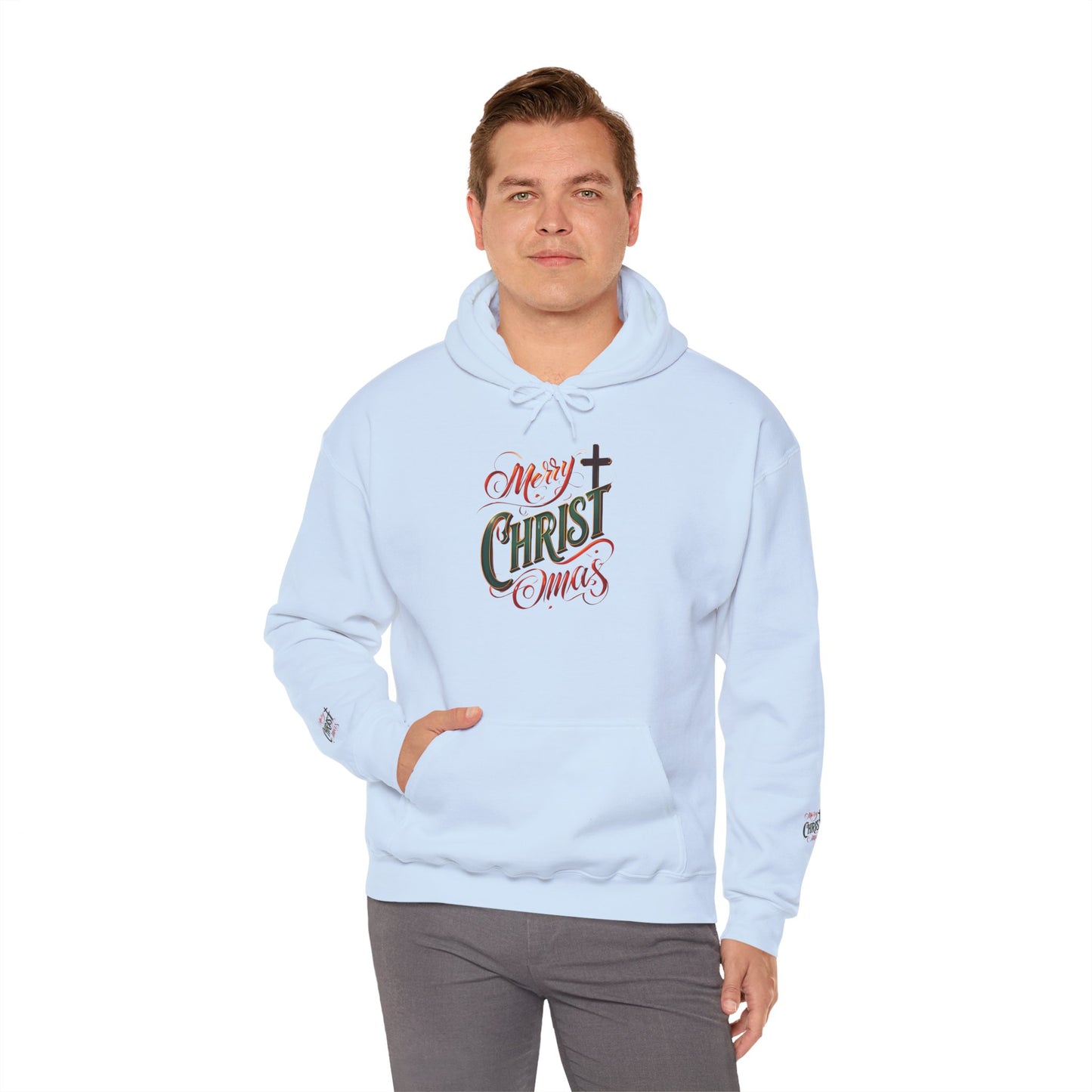 Merry Christmas Hoodie, Cozy Unisex Sweatshirt for Holiday Gatherings, Festive Gift Idea for Him/Her, Winter Apparel, Christmas Sweater