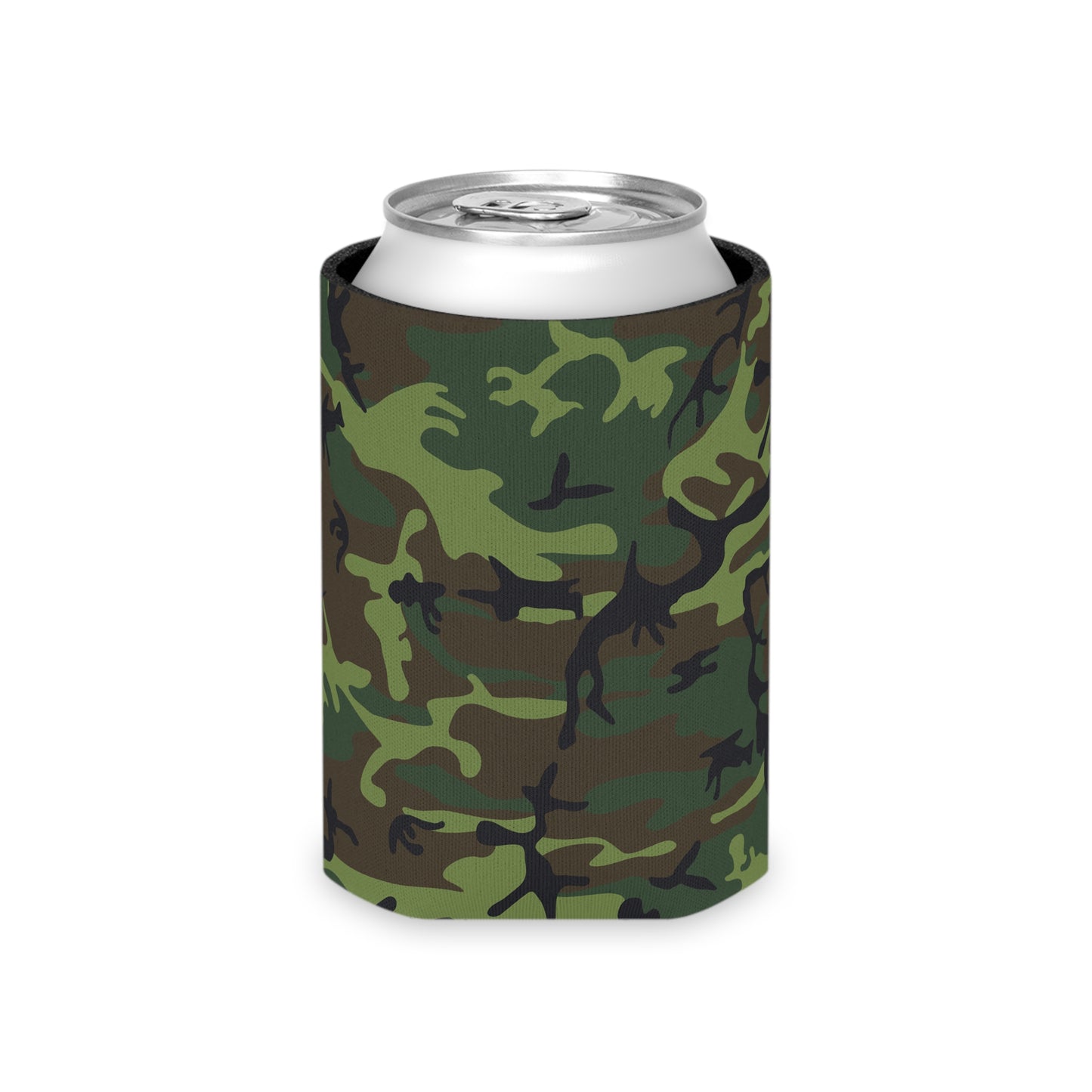 Camouflage Can Cooler, Outdoor Party Drink Sleeve, Camping Accessories, Military Style Beverage Insulator, BBQ Gift, Tailgate Essential