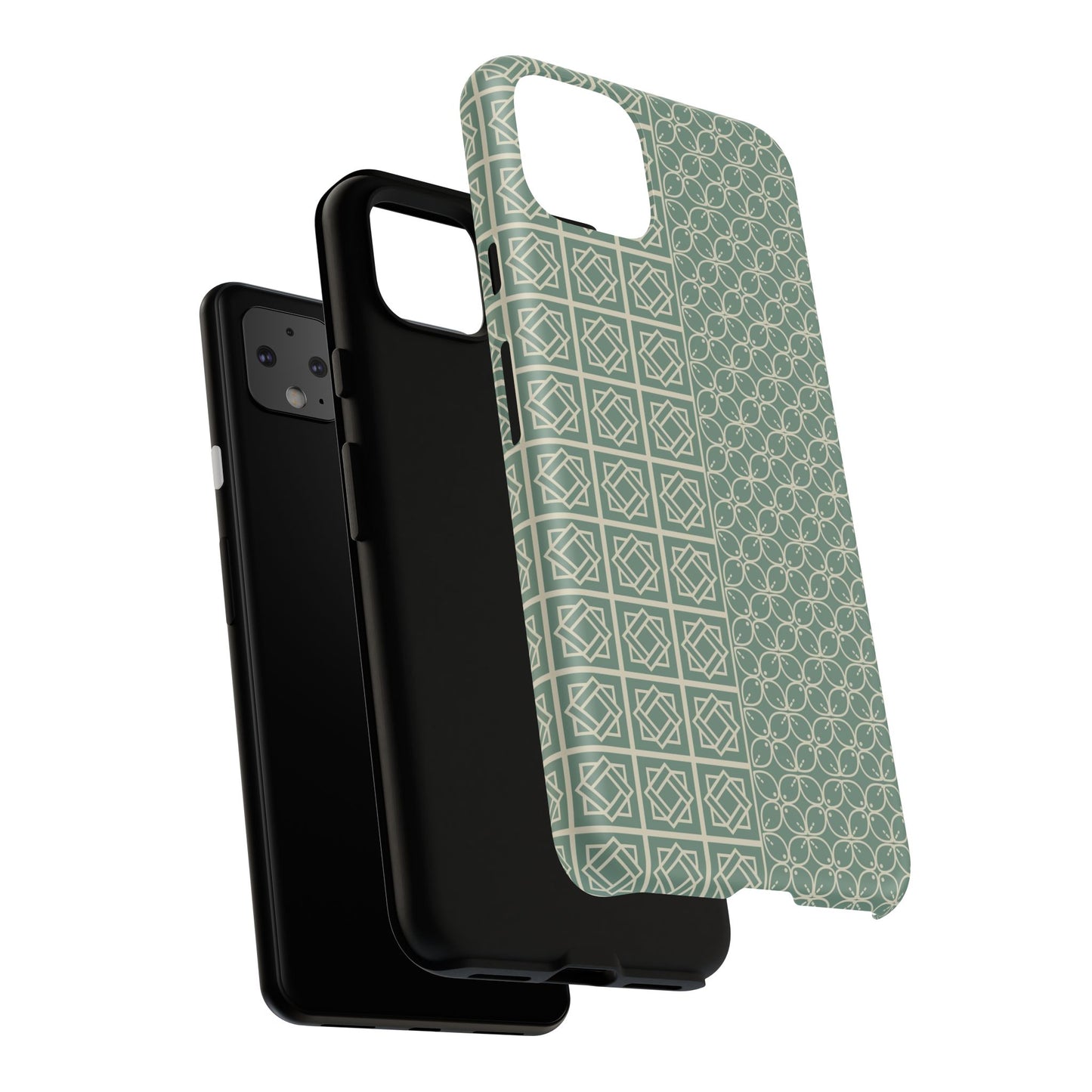 Stylish Phone Case with Geometric Patterns, Tough Cases, Durable Cell Phone Cover, Trendy Smartphone Accessory, Functional Gift Idea