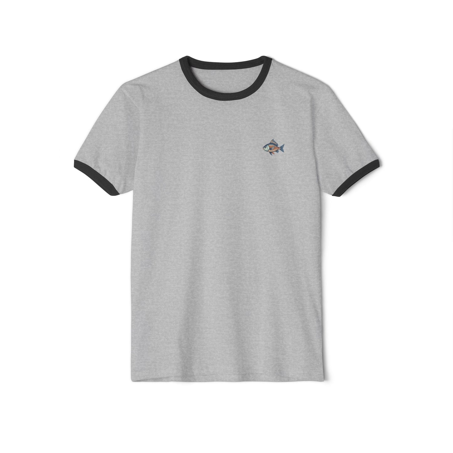 Casual Vintage Ringer T-Shirt - Perfect for Summer Outings, Beach Days, Family Gatherings, Gift for Fish Lovers, Unisex Style