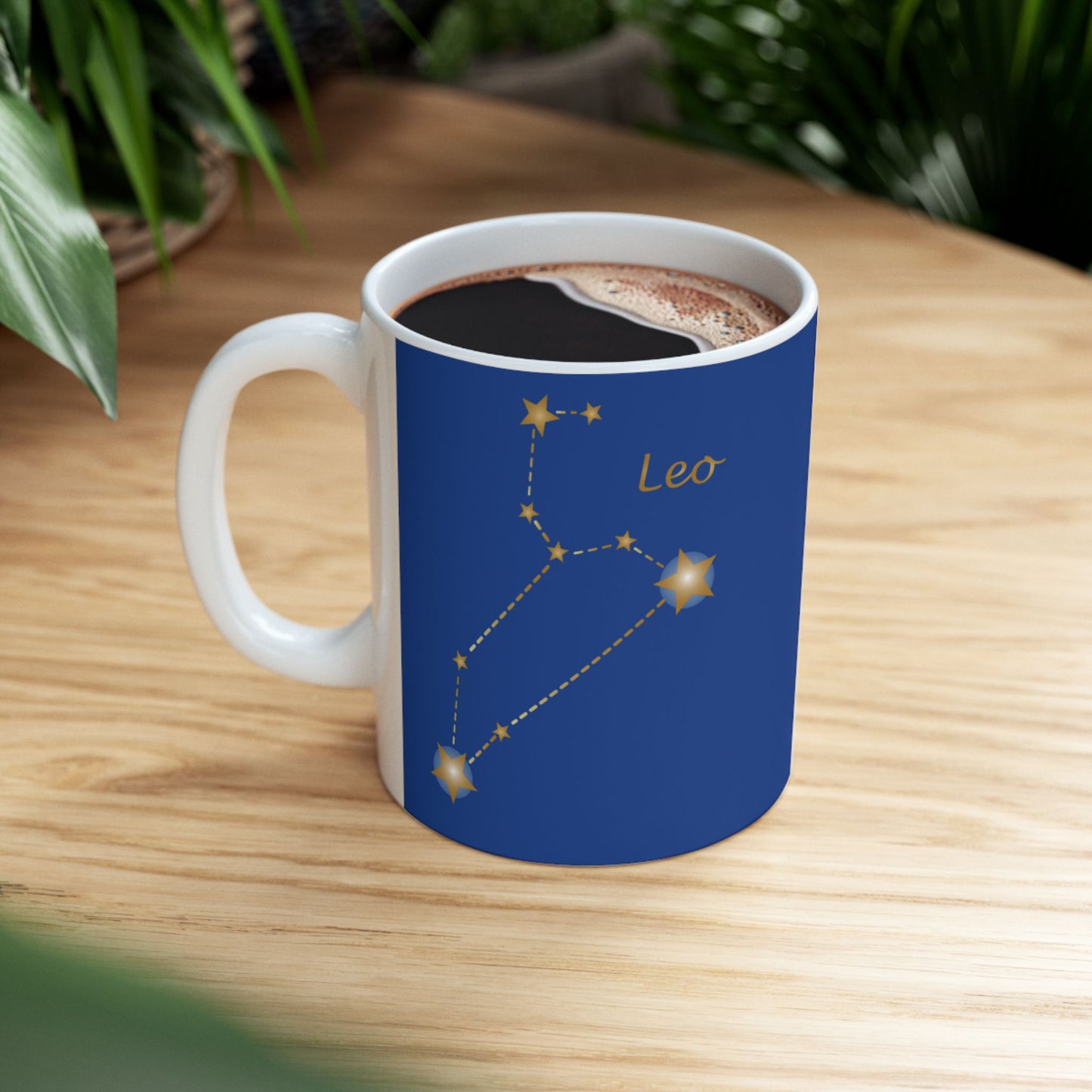 Leo Constellation Ceramic Mug - Astrology Coffee Cup, Zodiac Gift, Horoscope Mug, Star Sign Drinkware, Personalized Astrology