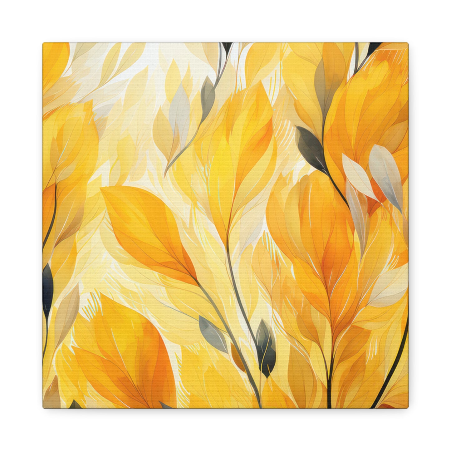 Gorgeous Yellow Matte Canvas Art Print, Stretched, 1.25"