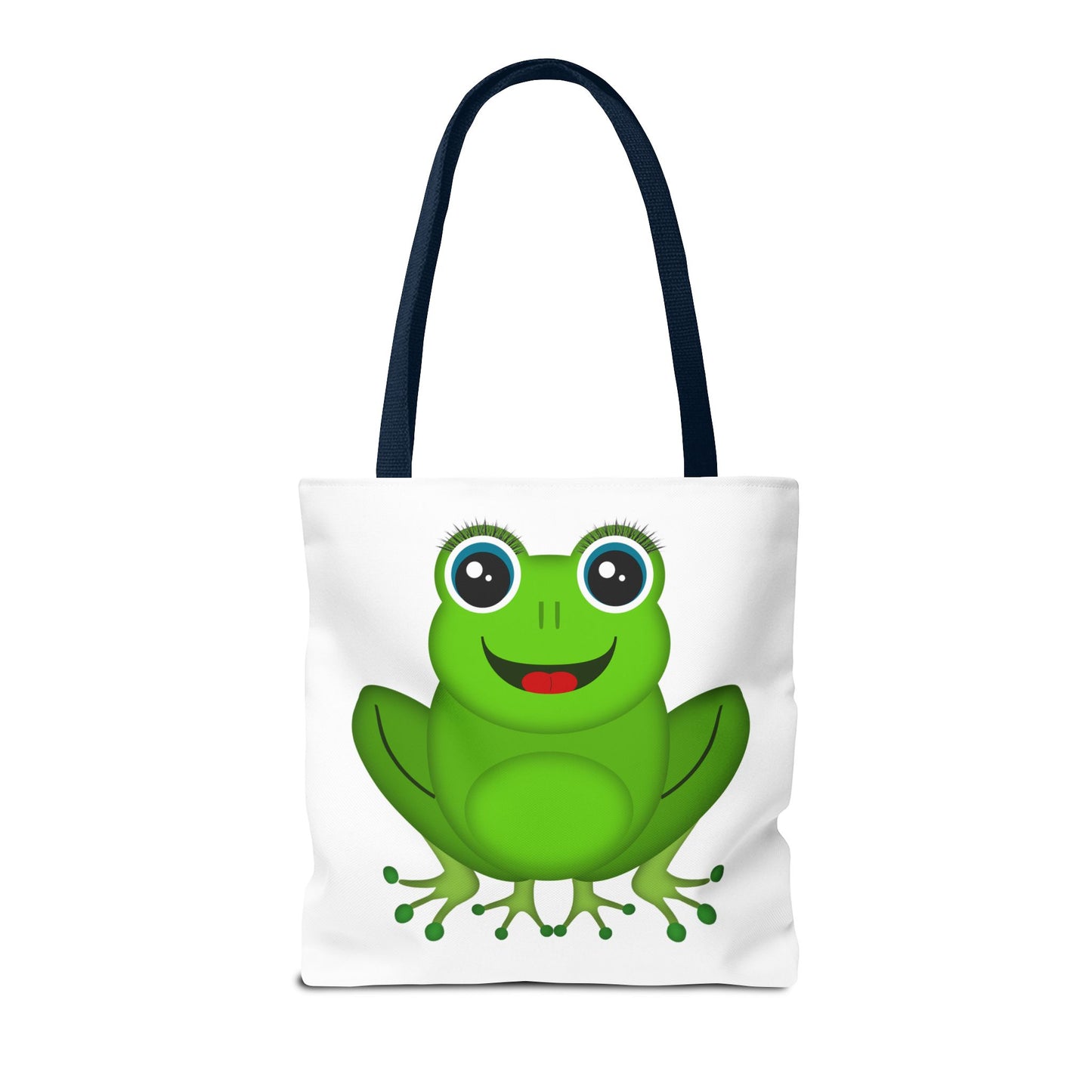 Cute Frog Tote Bag, Eco-Friendly Shopping Bag, Fun Gift for Kids, Frog Lovers, Bag for Nature Outings, Unique Frog Design