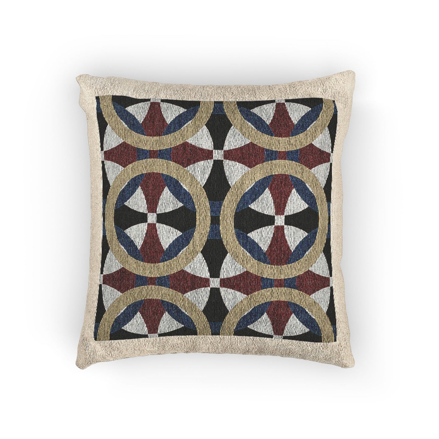 Bohemian Woven Pillow, Geometric Throw Cushion, Cozy Home Decor, Modern Boho Accent, Stylish Gift for Friends
