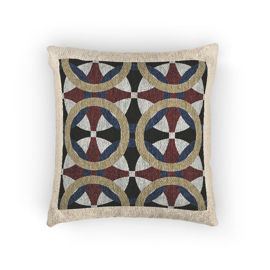 Bohemian Woven Pillow, Geometric Throw Cushion, Cozy Home Decor, Modern Boho Accent, Stylish Gift for Friends