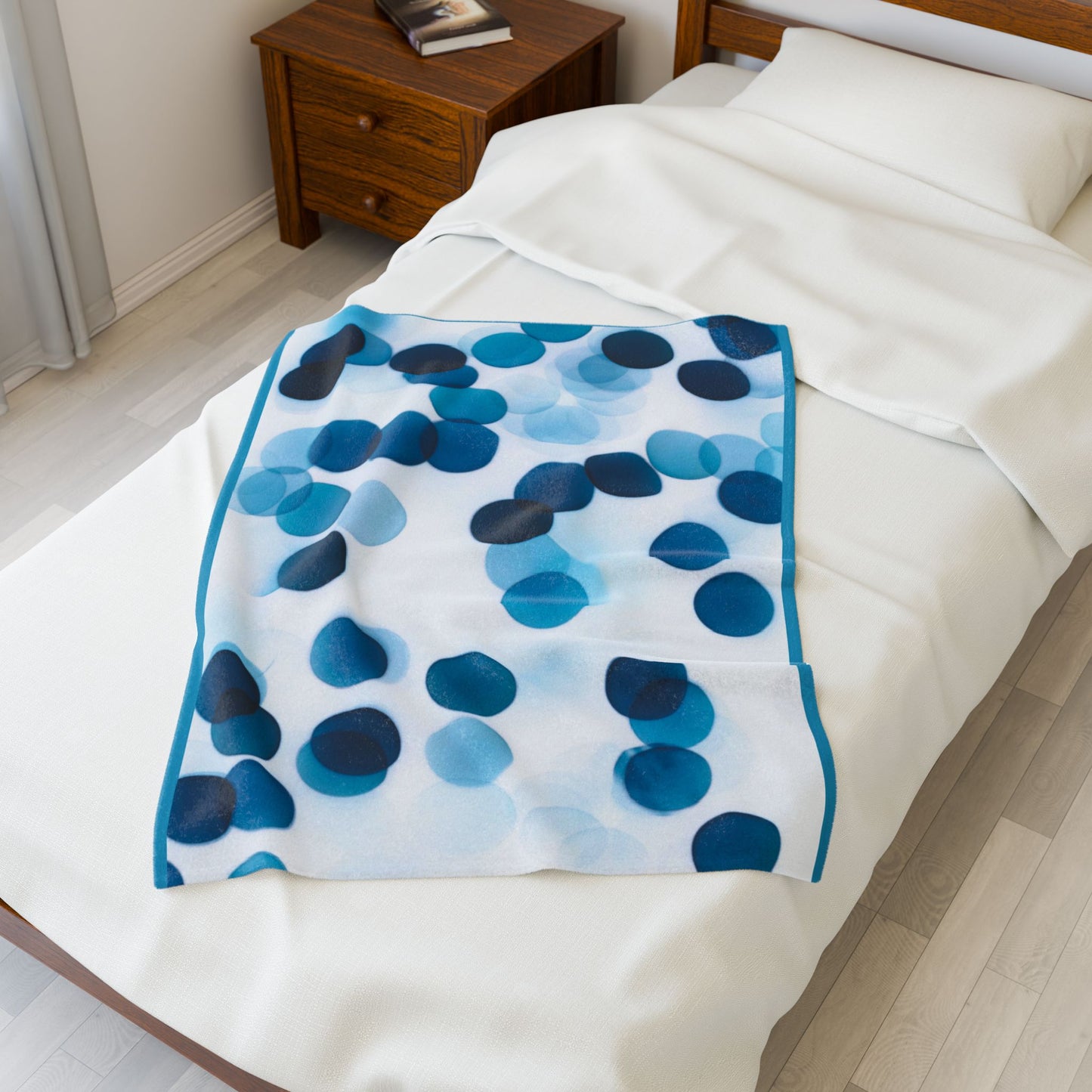 Cozy Velveteen Plush Blanket | Soft Throw for Home, Decorative Comforter, Gift for Anniversary, Winter Luxe Decor, Bedding Accessory