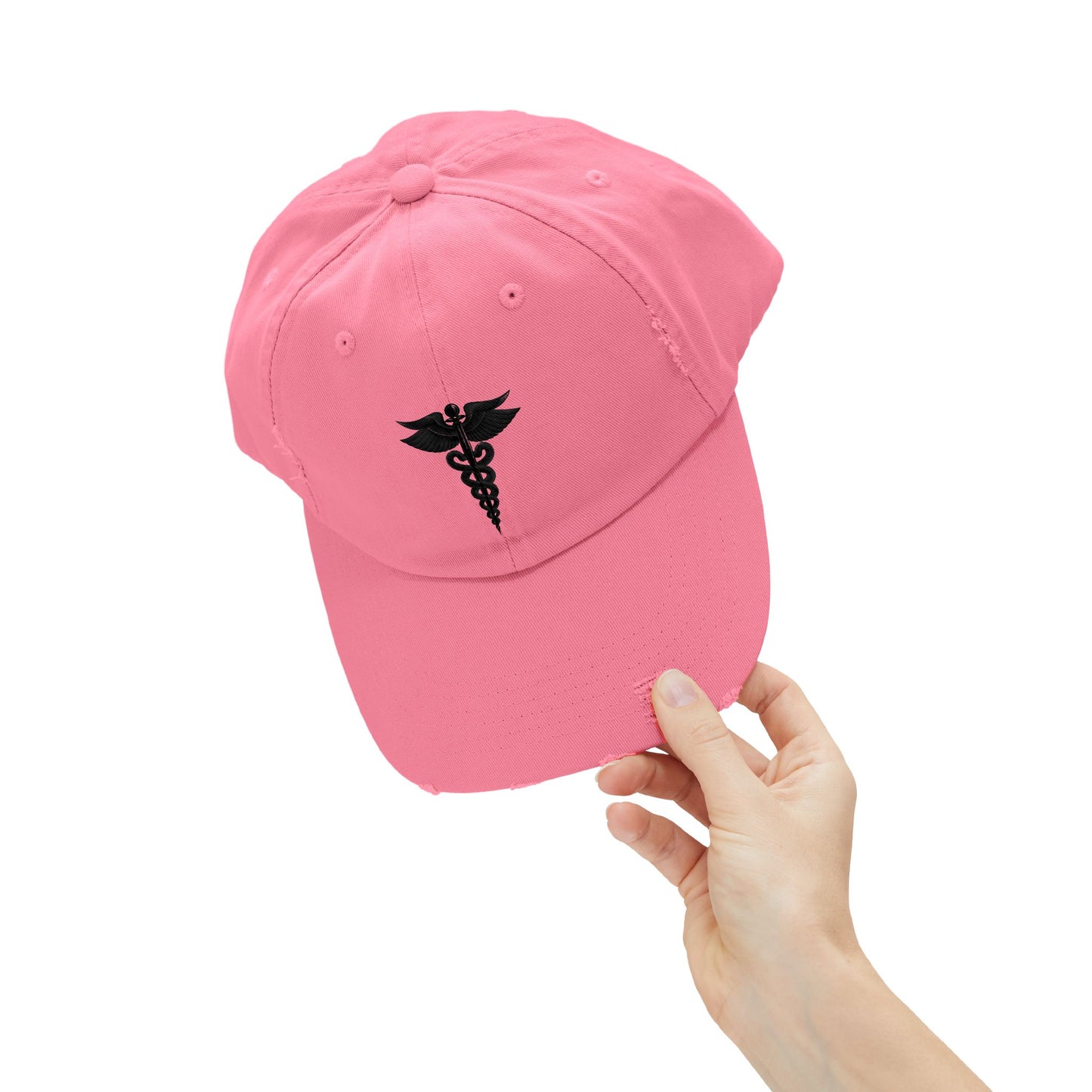 Unisex Distressed Cap with Caduceus Design, Perfect Gift for Healthcare Workers, Casual Style for Every Occasion, Fashionable Medical [...]