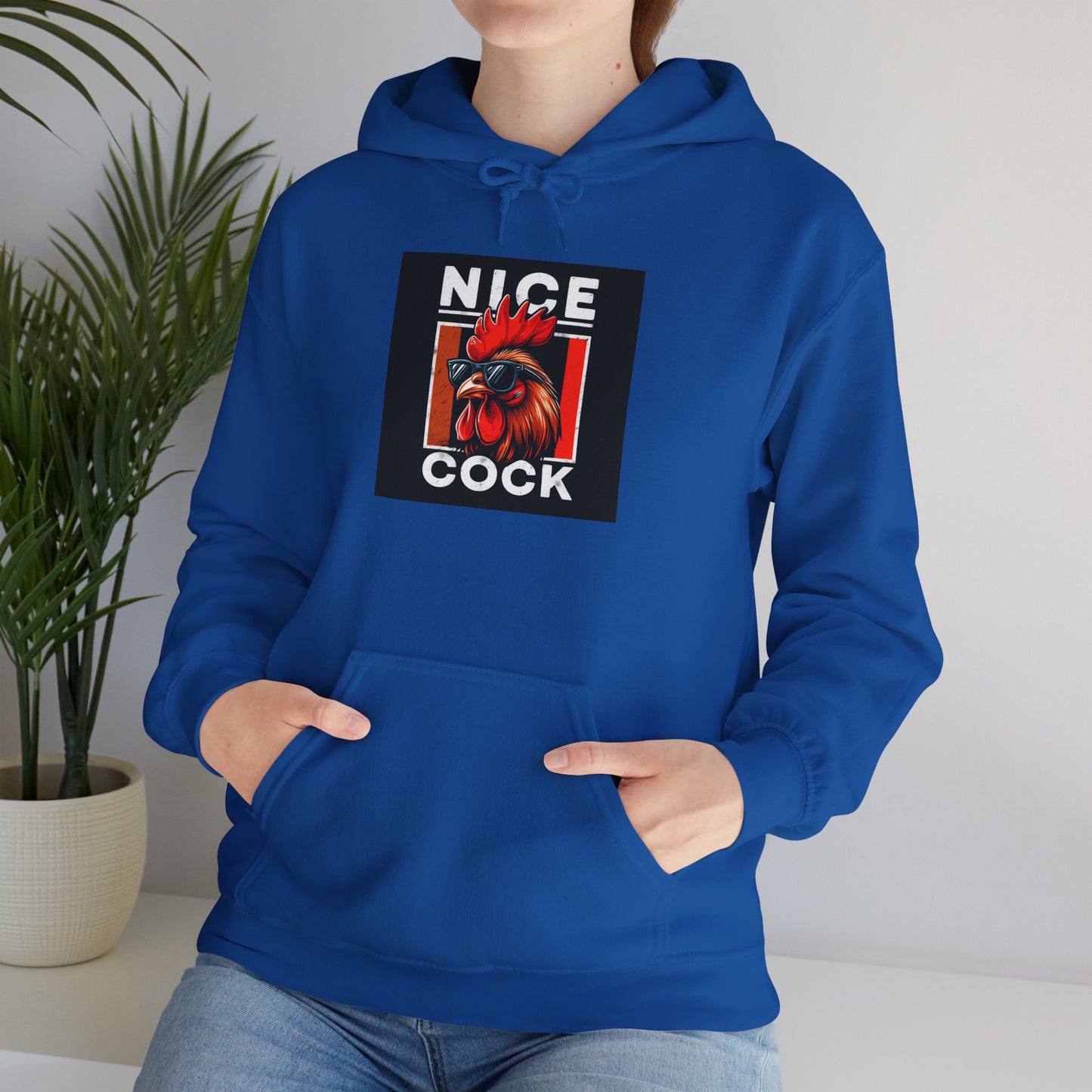 Rooster Graphic Hoodie – "Nice Cock" Bold Farmhouse Pullover