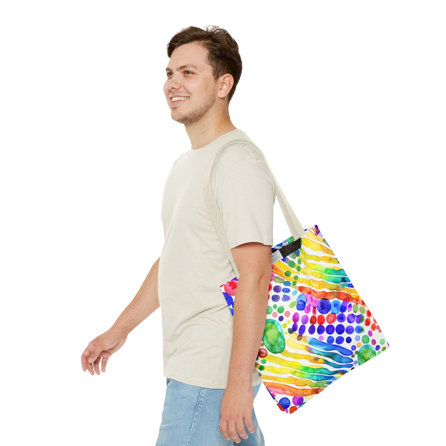 Colorful Abstract Tote Bag, Beach Bag, Shopping Bag, Summer Accessory