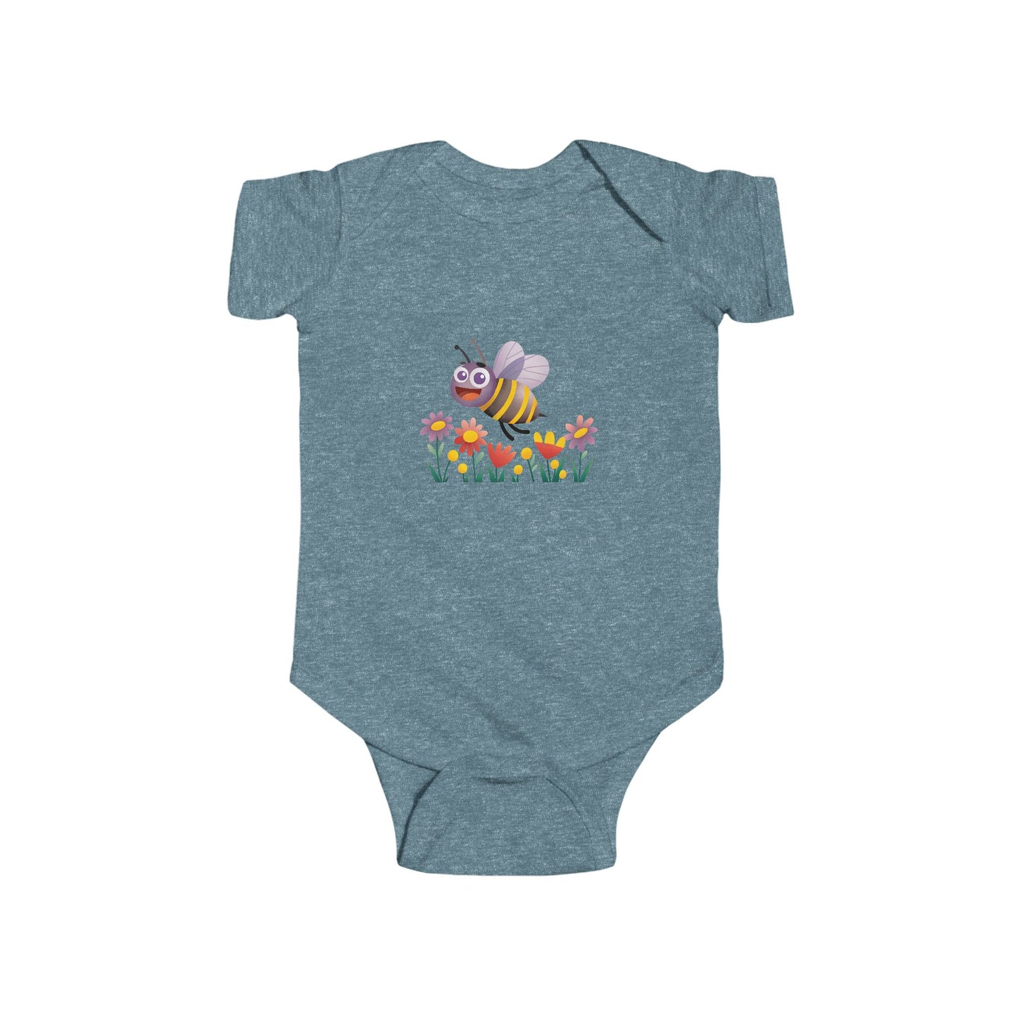 Cute Bee Baby Bodysuit, Infant Jersey Bodysuit, Baby Shower Gift, Toddler Outfit, Spring Clothing, Eco-Friendly Baby Wear