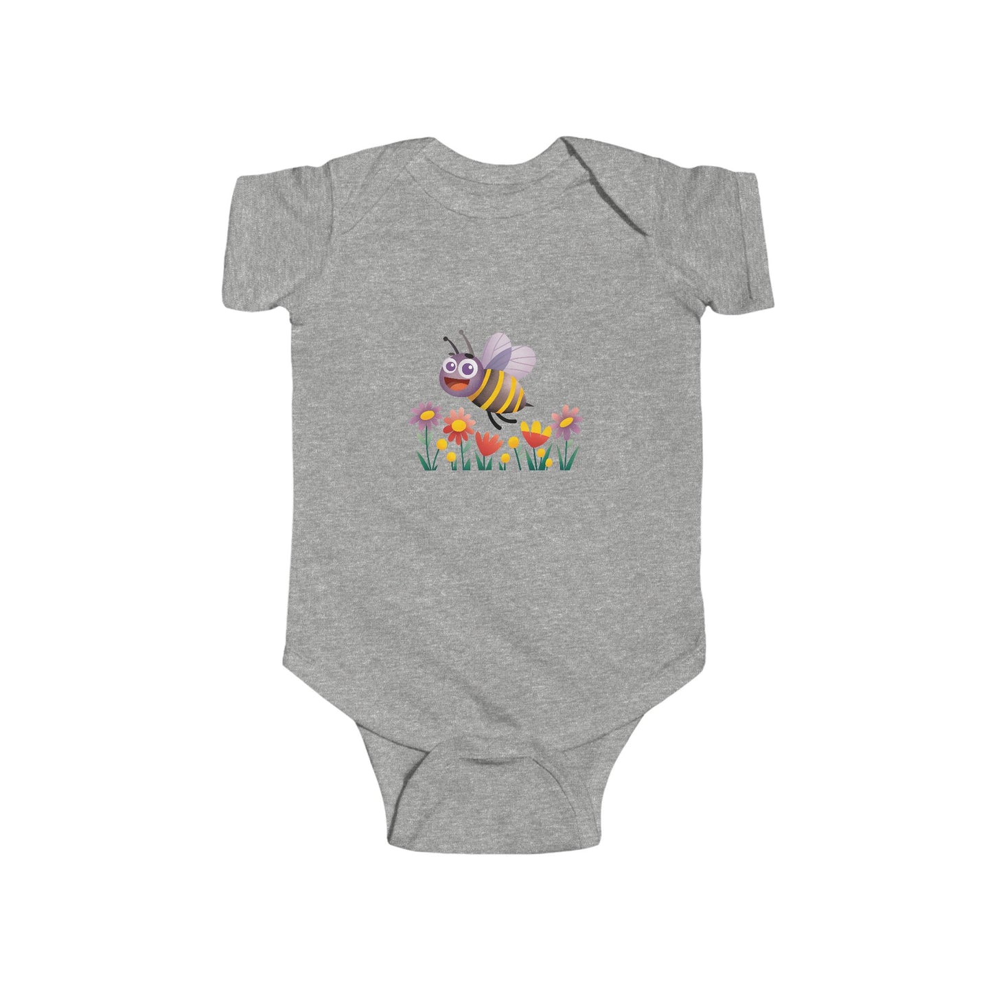 Cute Bee Baby Bodysuit, Infant Jersey Bodysuit, Baby Shower Gift, Toddler Outfit, Spring Clothing, Eco-Friendly Baby Wear