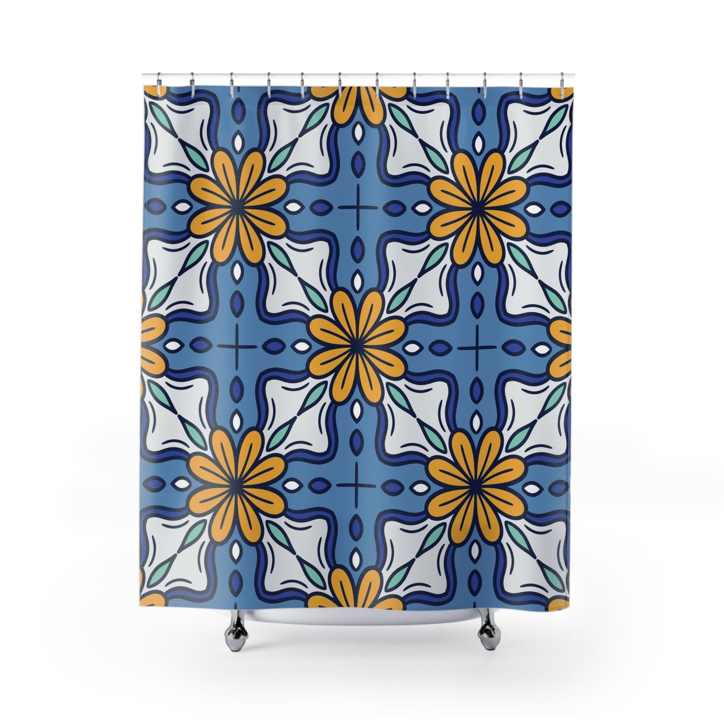 Bohemian Floral Shower Curtain