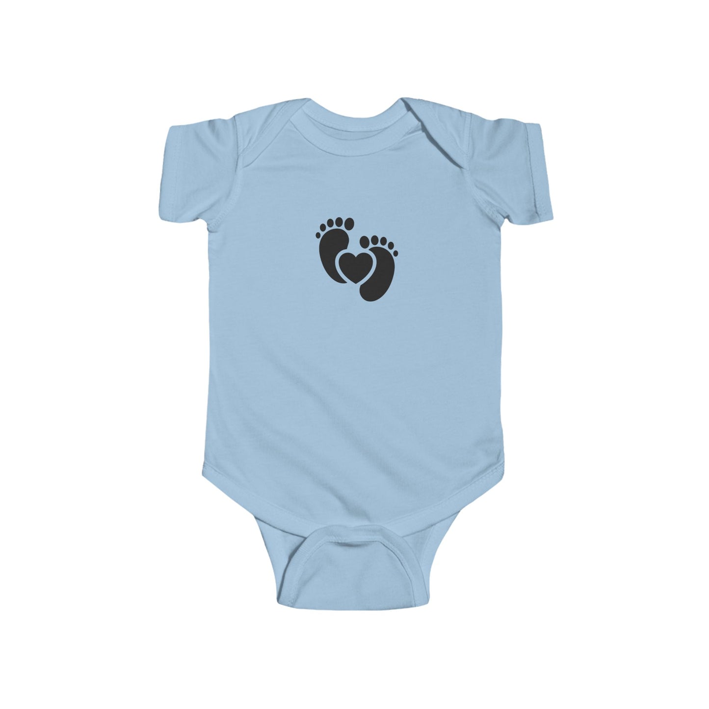 Adorable Infant Bodysuit with Heart and Feet Design - Perfect for Baby Showers, Newborn Gifts, Cute Outfits, Family Photos, and [...]