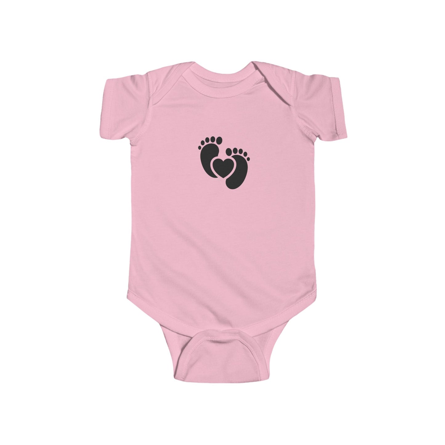 Adorable Infant Bodysuit with Heart and Feet Design - Perfect for Baby Showers, Newborn Gifts, Cute Outfits, Family Photos, and [...]