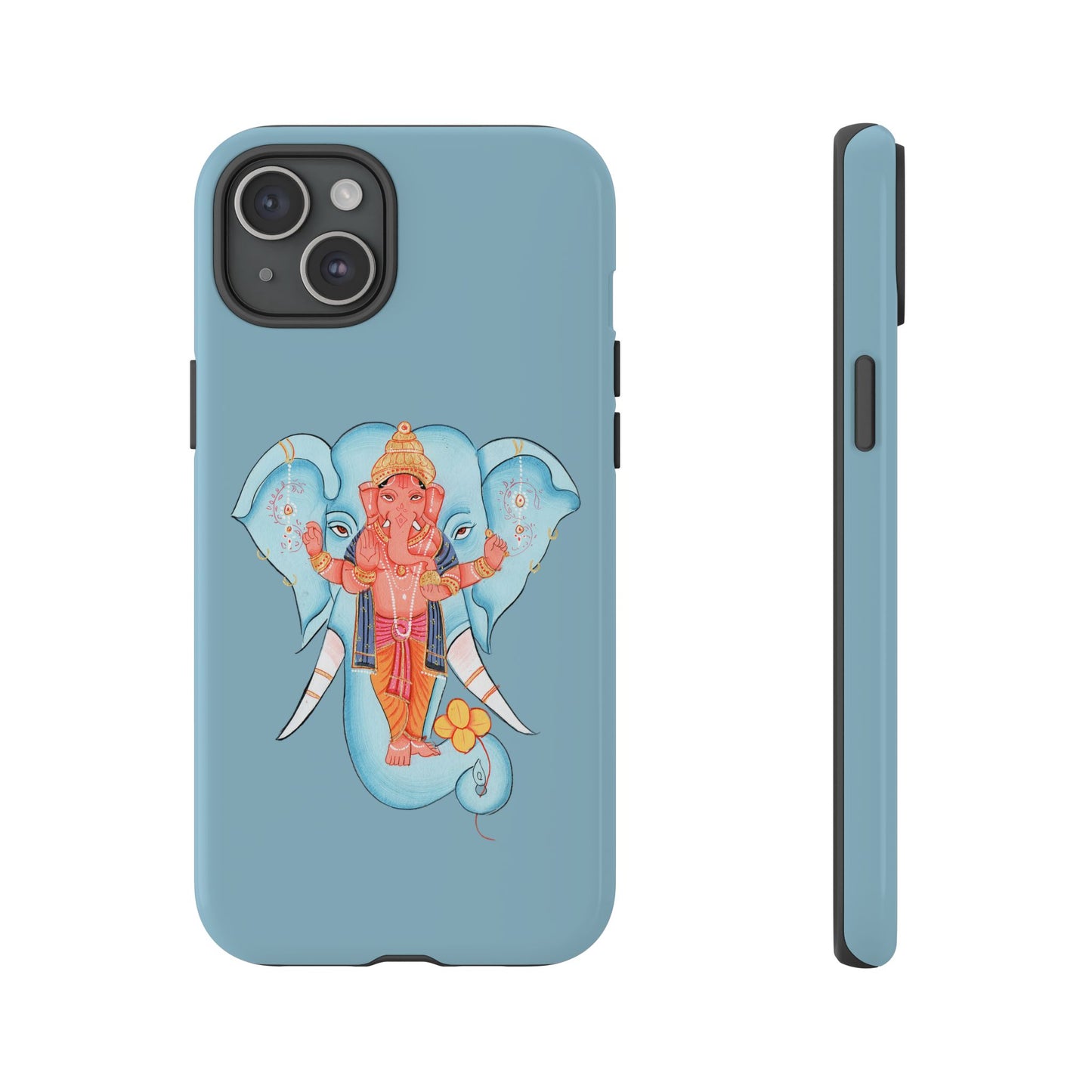 Tough Cases: Ganesh-Inspired Phone Case, Bohemian Phone Cover, Hindu Art Accessory, Festival Gift, Protective Phone Shell
