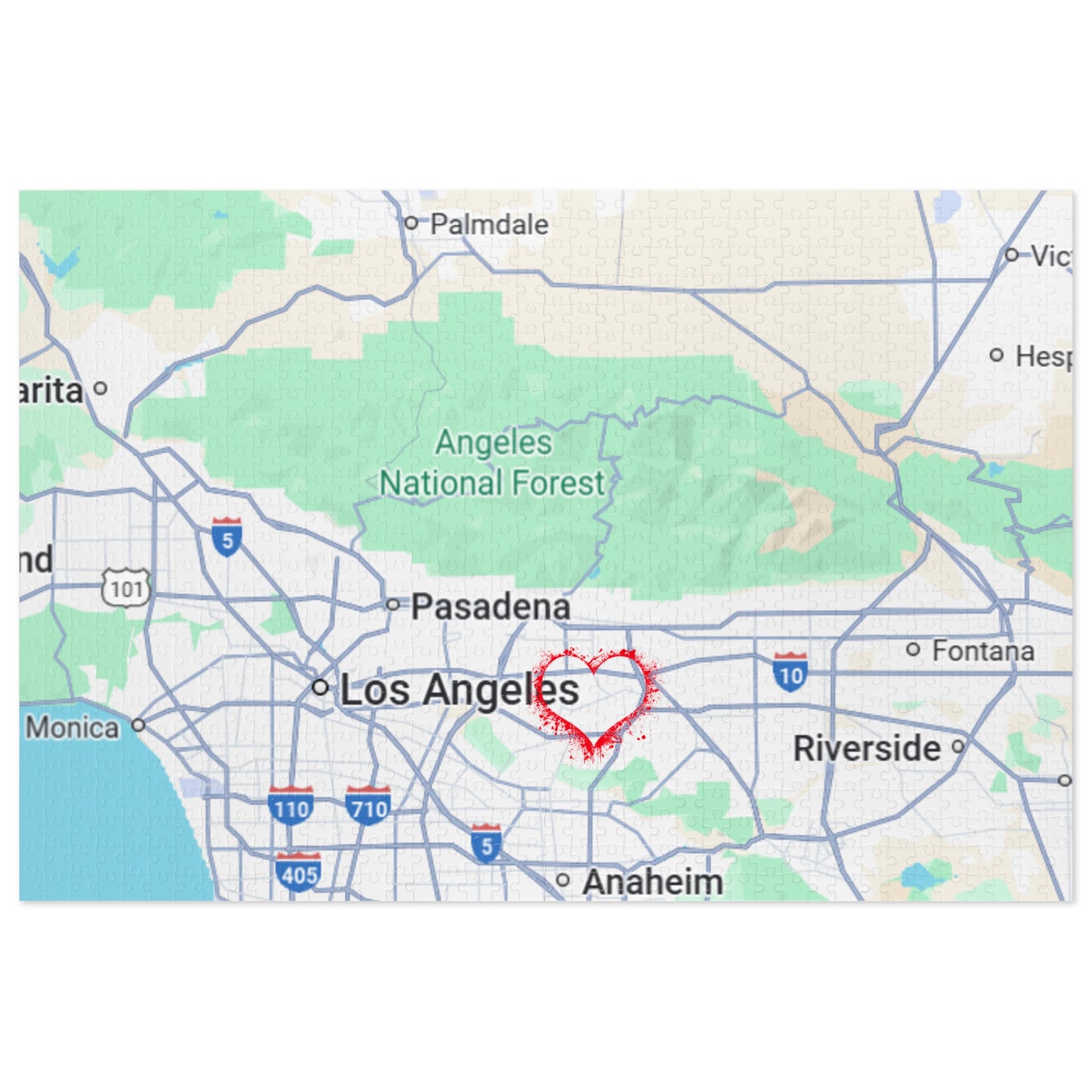 Los Angeles Love Jigsaw Puzzle with Tin | Fun Family Game, Unique Gift, Travel Keepsake, Home Decor, Puzzle Lovers