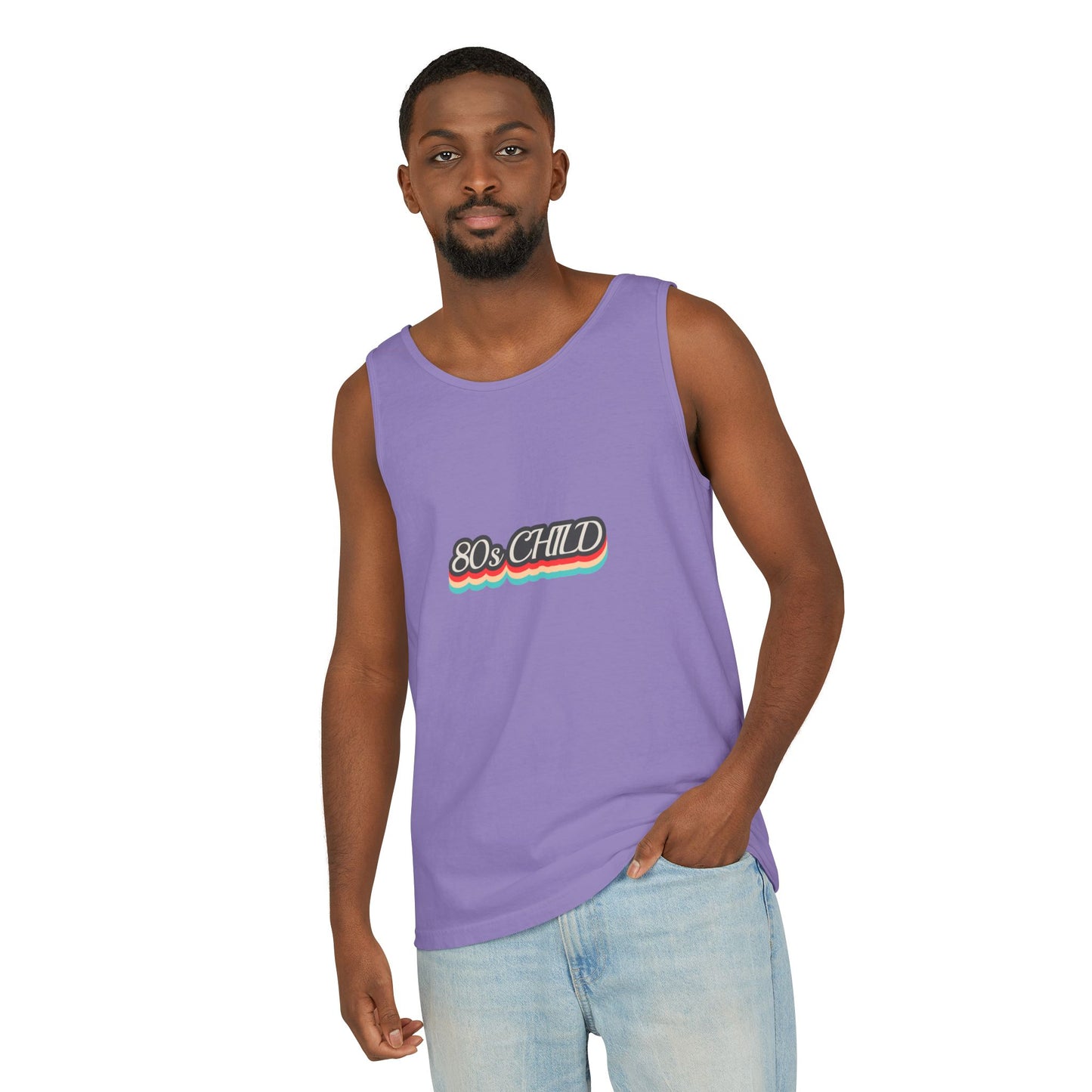 80s Child Unisex Tank Top | Retro Summer Wear, Vintage Style Shirt, Gift for 80s Lovers, Bohemian Fashion, Nostalgic Apparel